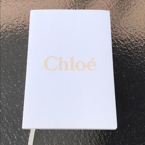 Chloe journal blank pages white protective cover